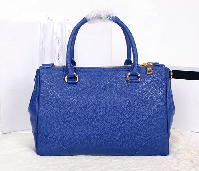 2014 Prada royalBlue calfskin leather tote bag BN2324 dark blue